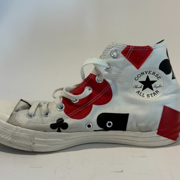 Converse  Chuck Taylor ALL-STAR HI QUEEN OF HEARTS MENS 10/WOMENS 12 - Picture 3 of 10